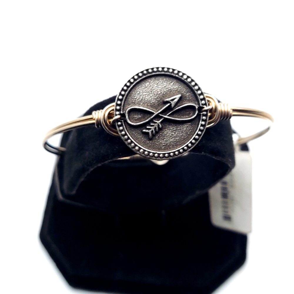 Luca and Danni Forever Arrow silver tone bracelet NWT